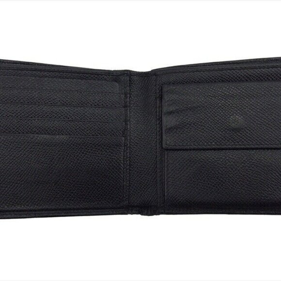 BVLGARI Bi -fold Wallet Classico Leather Authentic USED - Picture 6 of 12